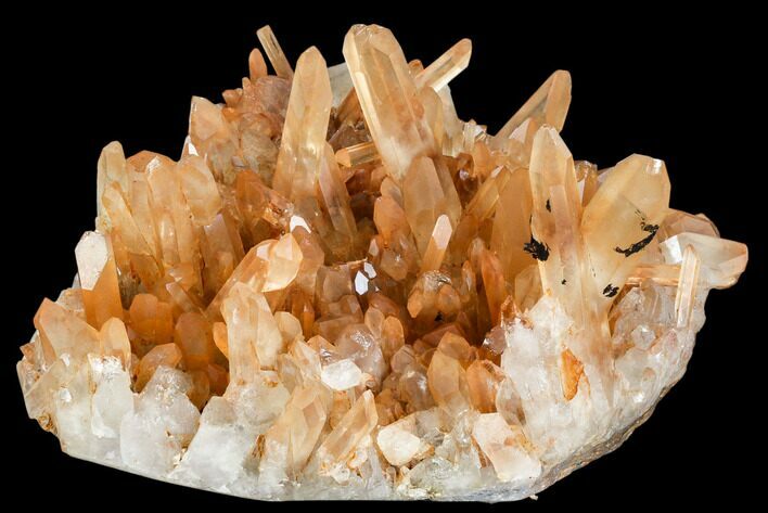 Tangerine Quartz Crystal Cluster - Madagascar #107081